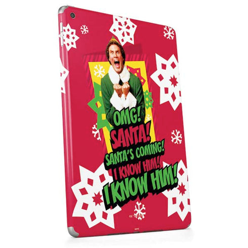 Elf OMG Santas Coming Apple iPad Skin