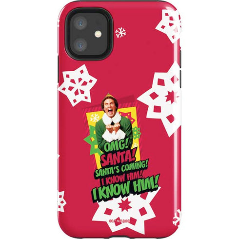 Elf OMG Santas Coming iPhone 11 Impact Case