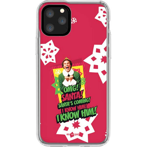 Elf OMG Santas Coming iPhone 11 Pro Clear Case