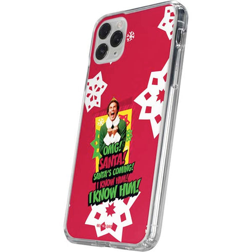 Elf OMG Santas Coming iPhone 11 Pro Clear Case