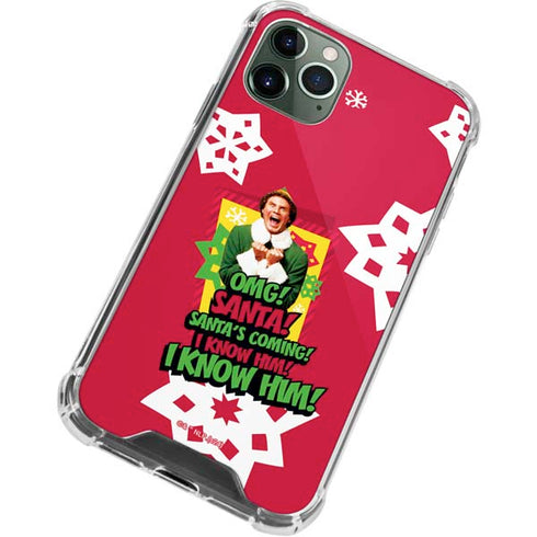 Elf OMG Santas Coming iPhone 11 Pro Max Clear Case