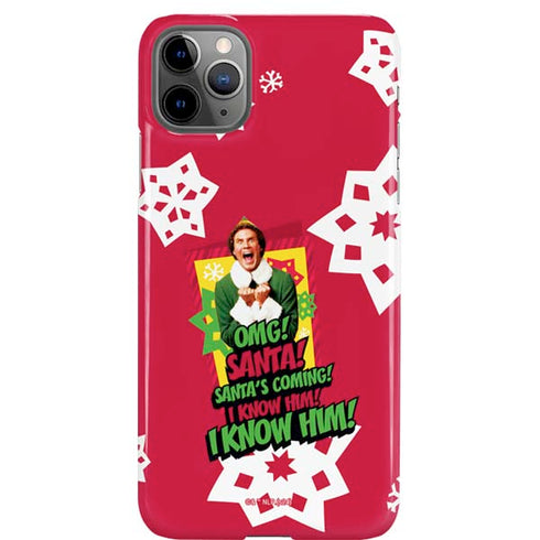 Elf OMG Santas Coming iPhone Cases