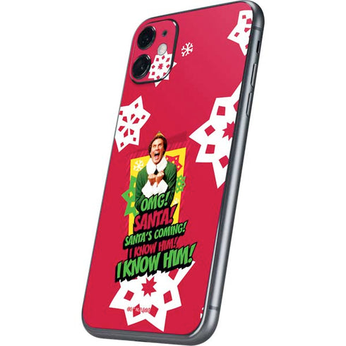 Elf OMG Santas Coming iPhone 11 Skin