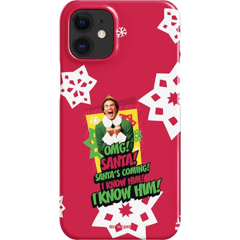 Elf OMG Santas Coming iPhone 12 Mini Lite Case