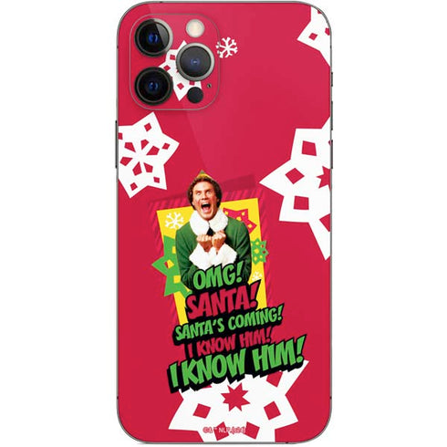 Elf OMG Santas Coming iPhone 12 Pro Skin