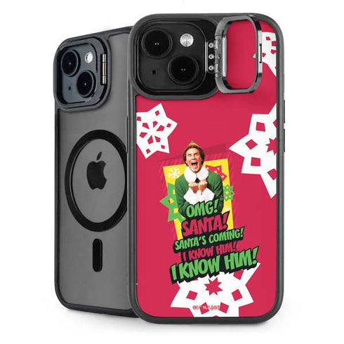 Elf OMG Santas Coming iPhone 13 Kickstand Case