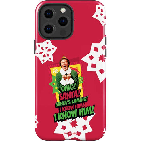 Elf OMG Santas Coming iPhone 13 Pro Max Impact Case