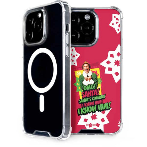 Elf OMG Santas Coming iPhone Cases