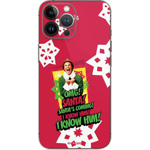 Elf OMG Santas Coming iPhone 13 Pro Max Skin