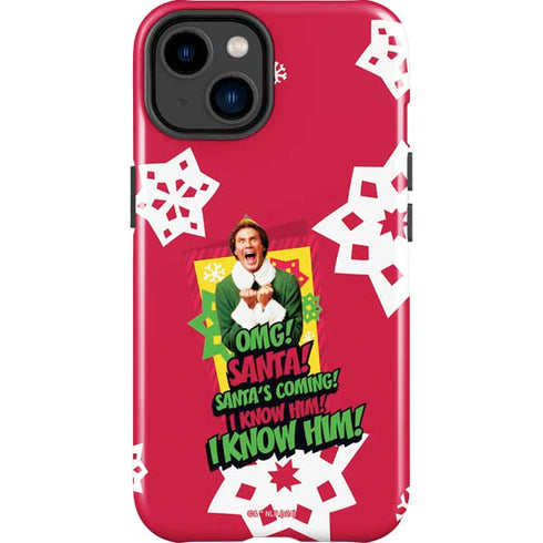 Elf OMG Santas Coming iPhone 14 Plus Impact Case