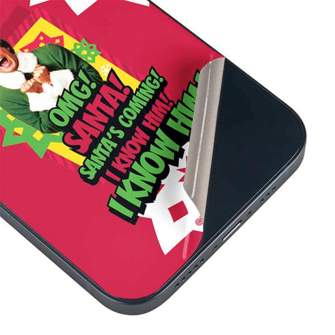 Elf OMG Santas Coming iPhone 14 Plus Skin