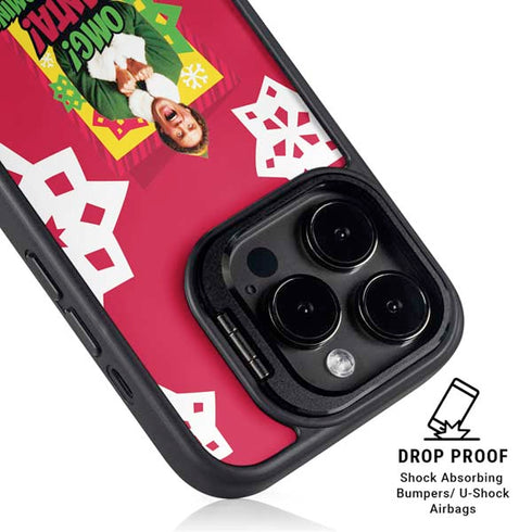 Elf OMG Santas Coming iPhone 14 Pro Max Kickstand Case