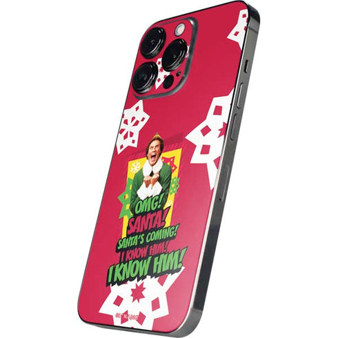 Elf OMG Santas Coming iPhone 14 Pro Max Skin