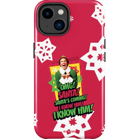 Elf OMG Santas Coming iPhone 15 Impact Case
