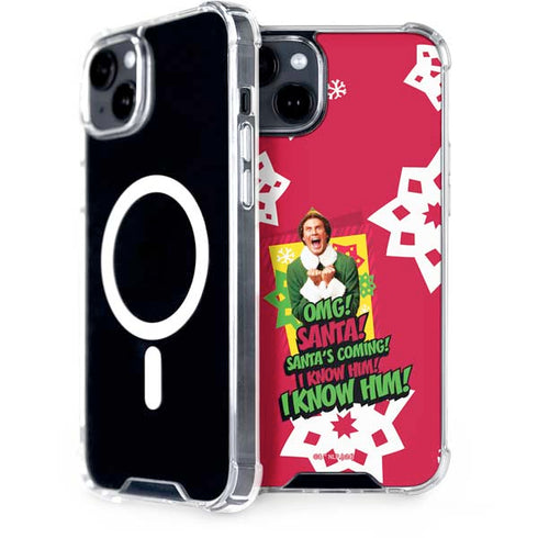 Elf OMG Santas Coming iPhone 15 MagSafe Case
