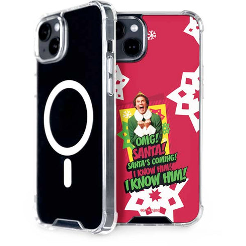 Elf OMG Santas Coming iPhone 15 Plus MagSafe Case