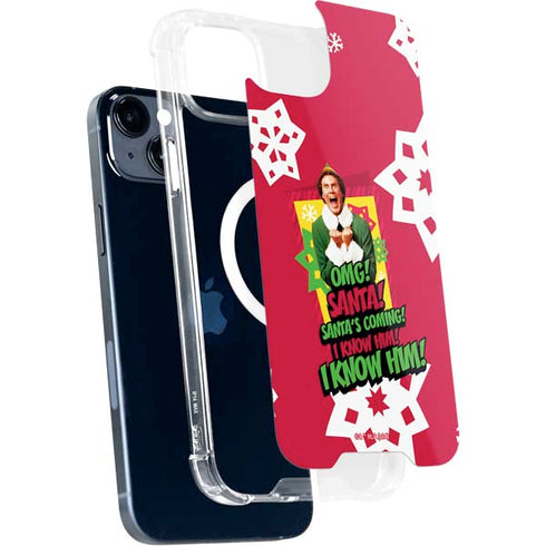 Elf OMG Santas Coming iPhone 15 Plus MagSafe Case