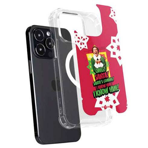 Elf OMG Santas Coming iPhone 15 Pro MagSafe Case