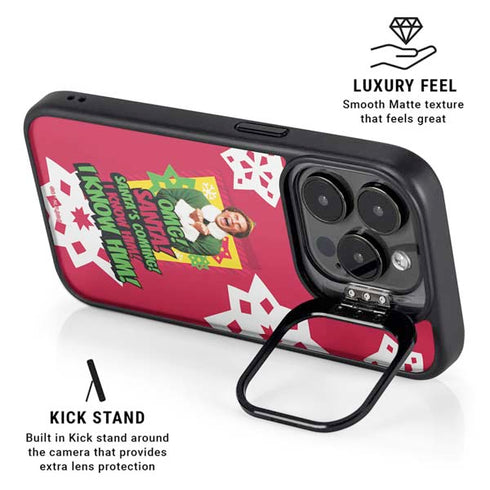 Elf OMG Santas Coming iPhone 15 Pro Max Kickstand Case