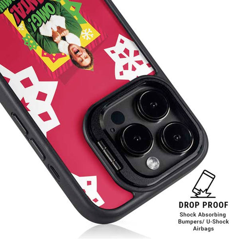 Elf OMG Santas Coming iPhone 15 Pro Max Kickstand Case
