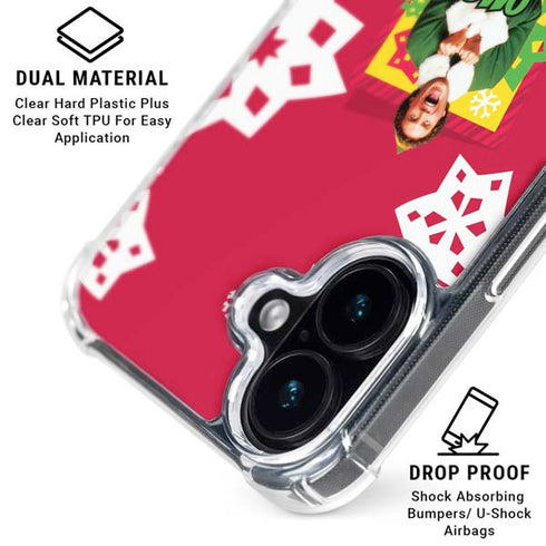 Elf OMG Santas Coming iPhone 16 Clear Case