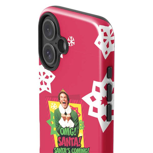 Elf OMG Santas Coming iPhone 16 Impact Case