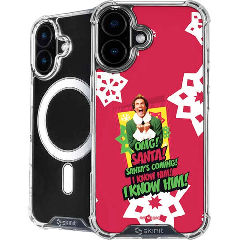 Elf OMG Santas Coming iPhone 16 MagSafe Case