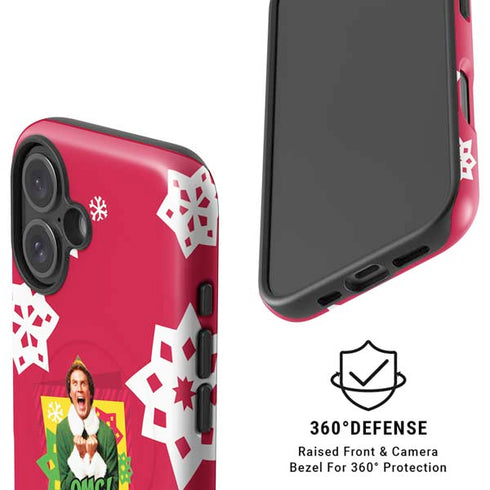 Elf OMG Santas Coming iPhone 16 Magsafe Impact Case