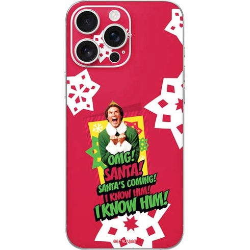 Elf OMG Santas Coming iPhone 16 Pro Max Skin