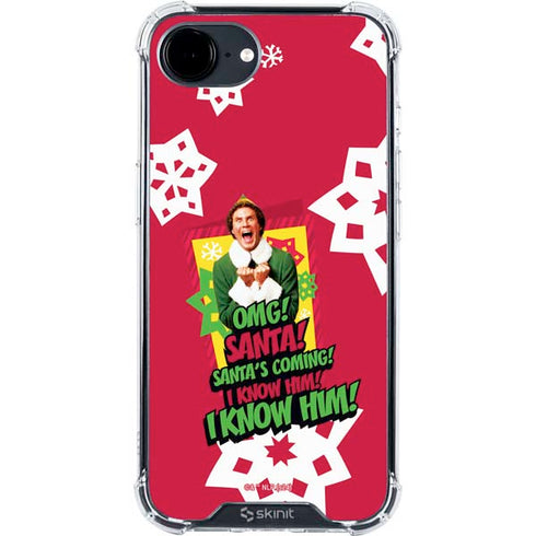 Elf OMG Santas Coming iPhone 16e Clear Case