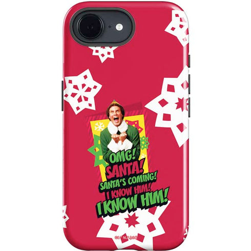 Elf OMG Santas Coming iPhone 16e Impact Case