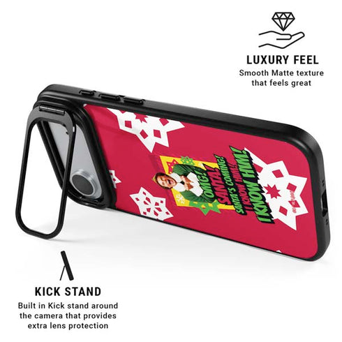 Elf OMG Santas Coming iPhone 17 Air Kickstand Case