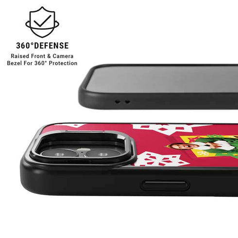 Elf OMG Santas Coming iPhone 17 Kickstand Case