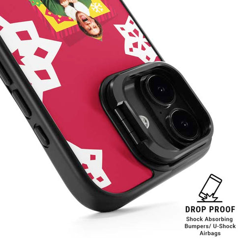 Elf OMG Santas Coming iPhone 17 Kickstand Case