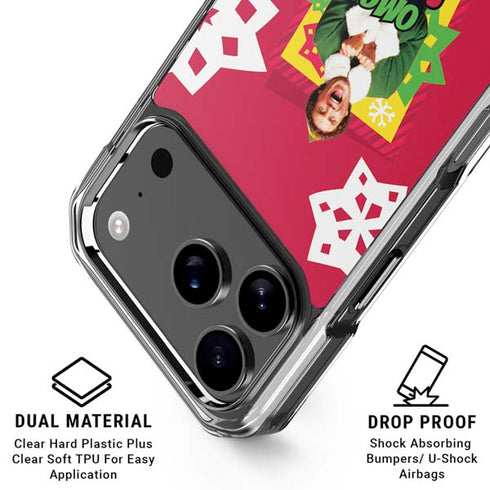 Elf OMG Santas Coming iPhone 17 Pro Max Clear Case
