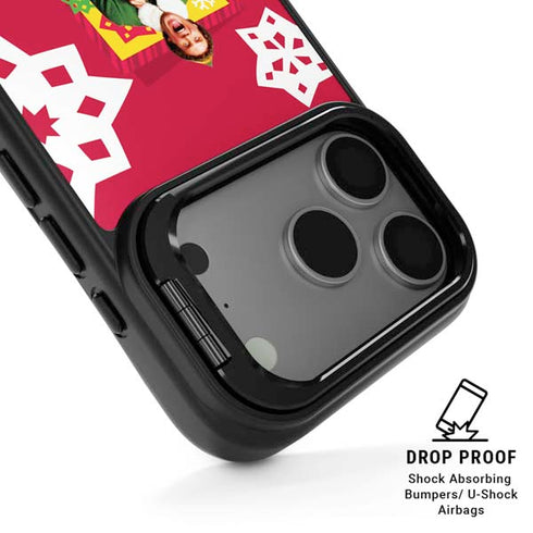 Elf OMG Santas Coming iPhone 17 Pro Max Kickstand Case