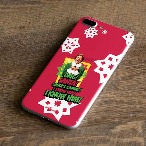 Elf OMG Santas Coming iPhone 8 Plus Skin