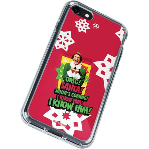 Elf OMG Santas Coming iPhone SE (2nd & 3rd Gen) Clear Case