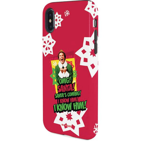 Elf OMG Santas Coming iPhone X Pro Case