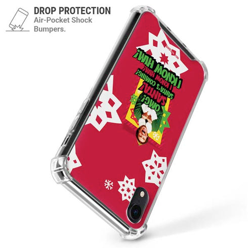 Elf OMG Santas Coming iPhone XR Clear Case