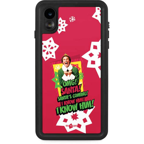 Elf OMG Santas Coming iPhone XR Waterproof Case