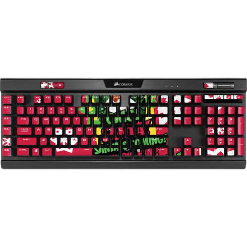 Elf OMG Santas Coming K95 RGB PLATINUM Mechanical Gaming Keyboard Skin