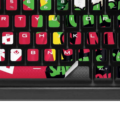 Elf OMG Santas Coming K95 RGB PLATINUM Mechanical Gaming Keyboard Skin