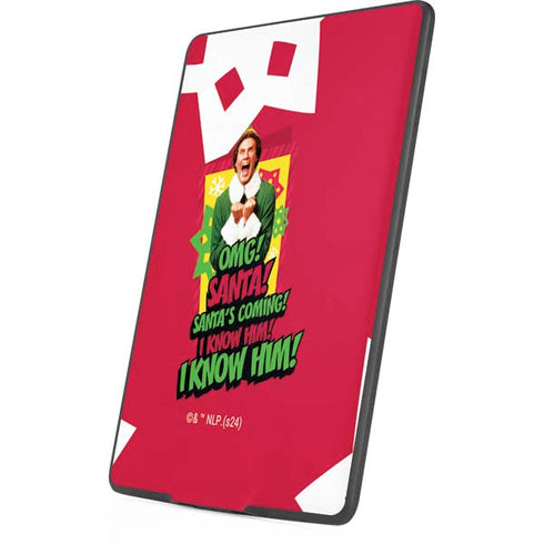 Elf OMG Santas Coming Amazon Kindle Skin