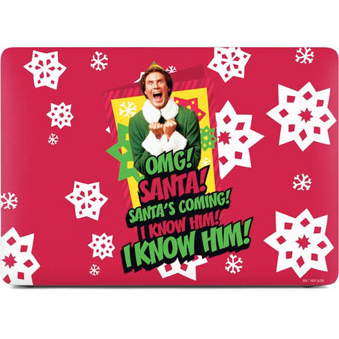 Elf OMG Santas Coming Apple MacBook Air Skin