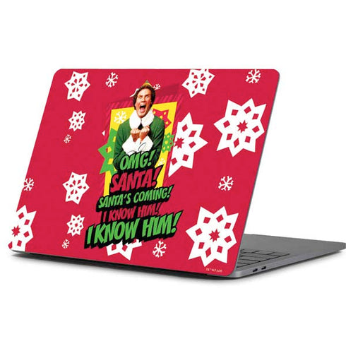 Elf OMG Santas Coming Apple MacBook Pro 13-inch Skin