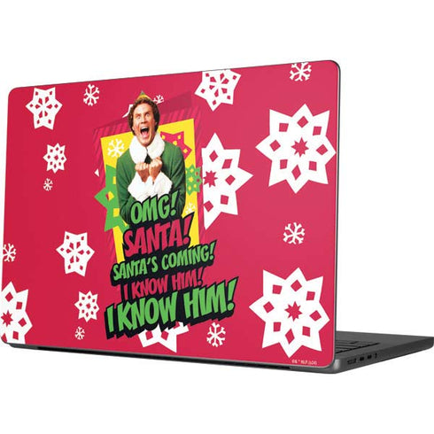 Elf OMG Santas Coming MacBook Pro 14in (2021-24) Skin