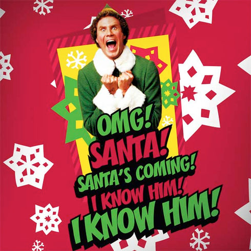 Elf OMG Santas Coming MacBook Skins