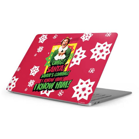Elf OMG Santas Coming Apple MacBook Pro 16-inch Skin