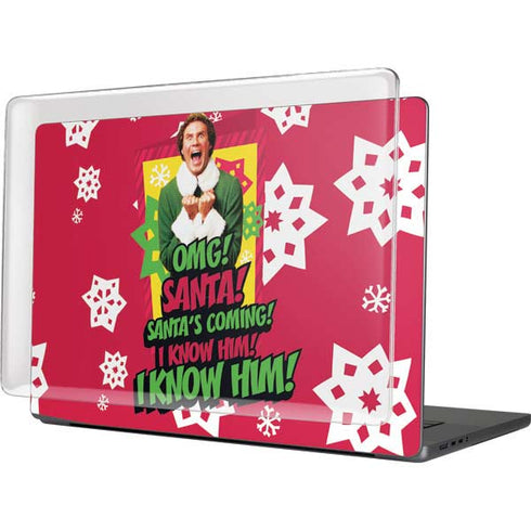 Elf OMG Santas Coming MacBook Pro 16in (2021-25) Case plus Skin